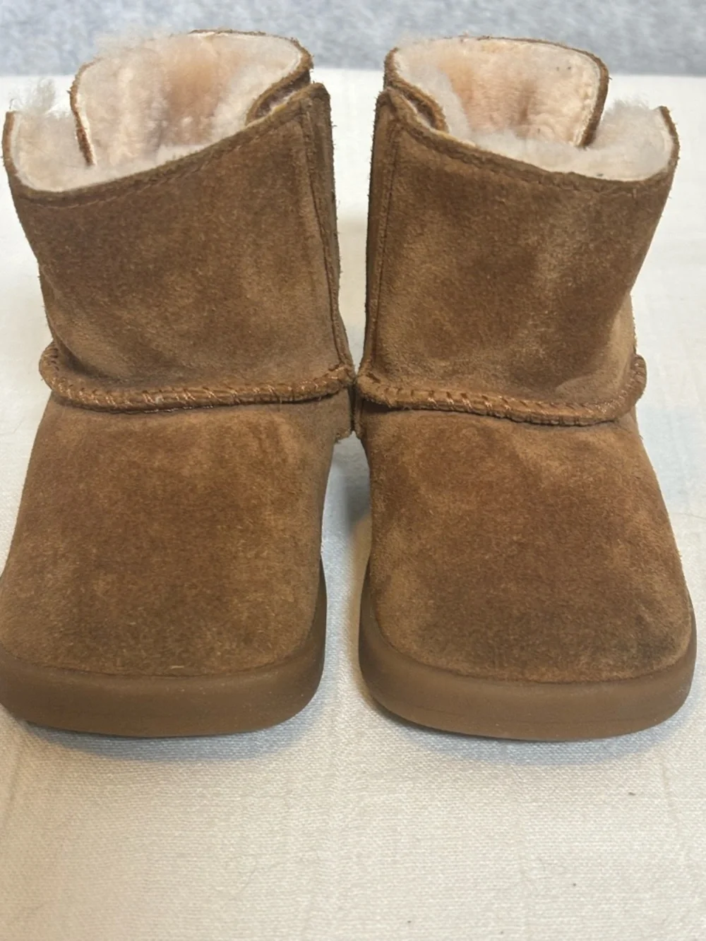 UGG Keelan Suede Boot-Chestnut Brown-Baby/Toddler Size 04/05